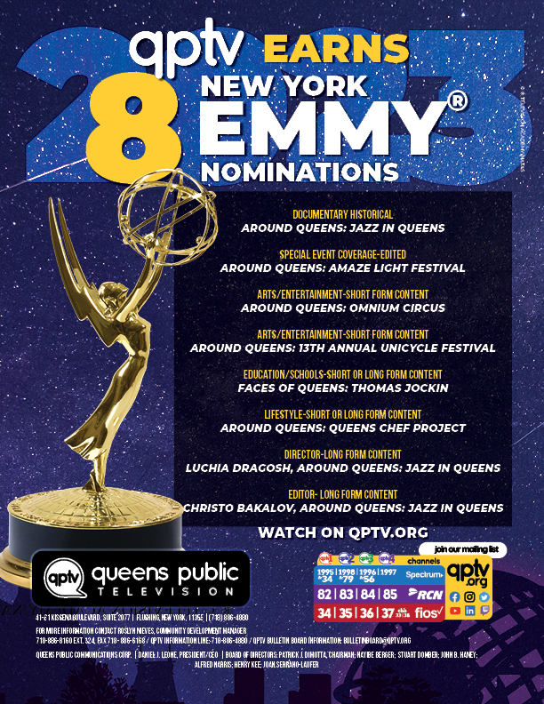 QPTV Earns 8 NY Emmy Nominations in 2023